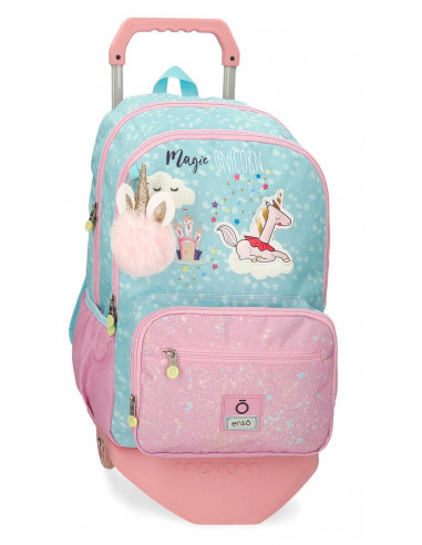 MOCHILA ADAP. C/CARRO 44CM.2C.ENSO MAGIC UNICORN